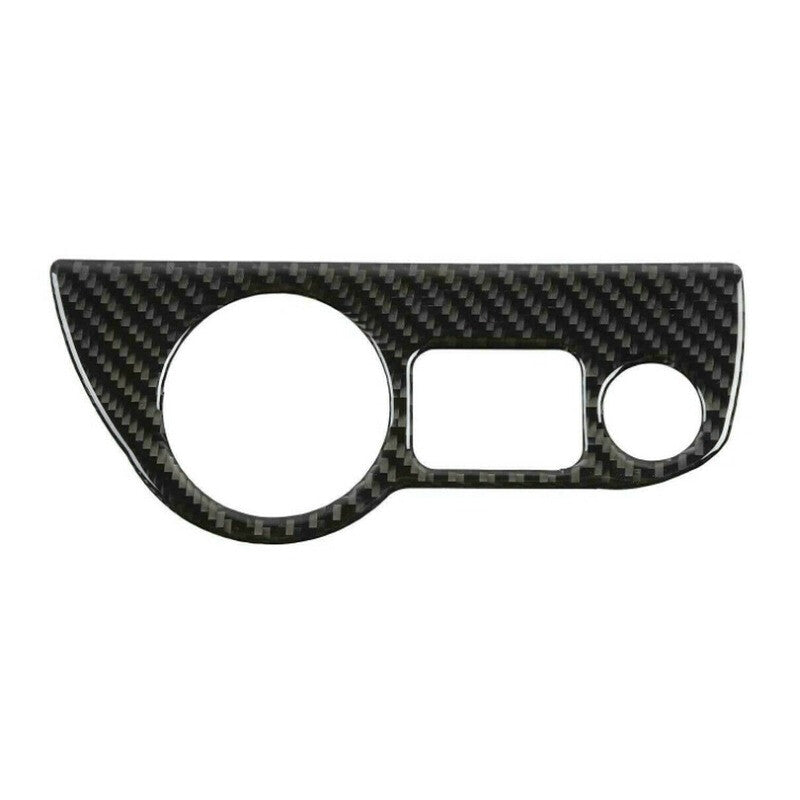 Carbon Fiber Real Headlight Switch Cover Trim for Dodge Charger/ for Challenger 2015+
