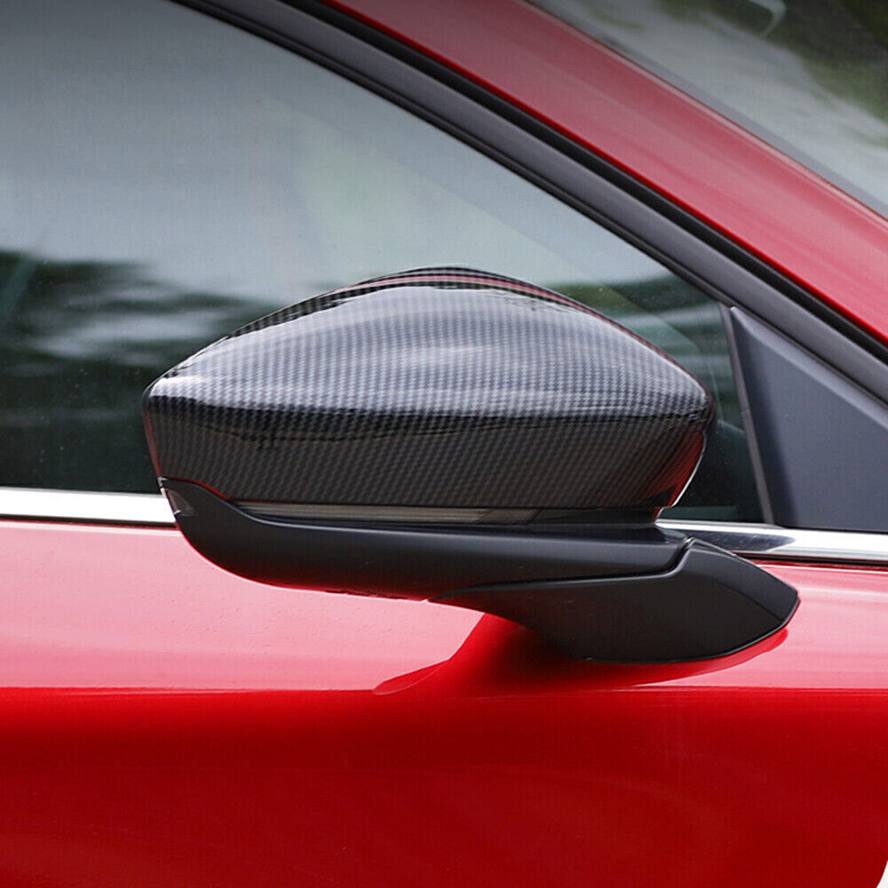 for Mazda CX-50 2023-25 ABS Carbon Fiber Side Rearview Mirror Caps Cover Trim 2X