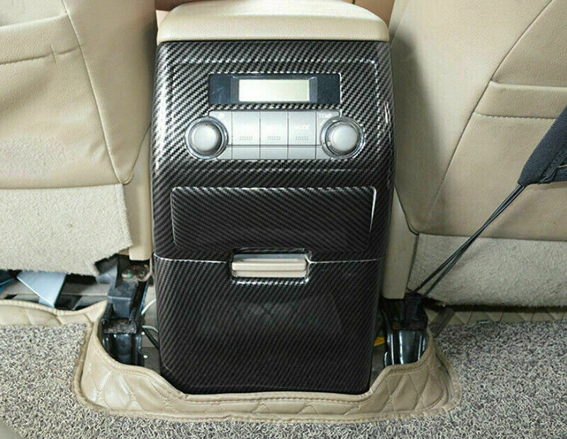 Carbon Fiber Rear Air Outlet Anti-Kick Panel Trim for Toyota Highlander 2008-13