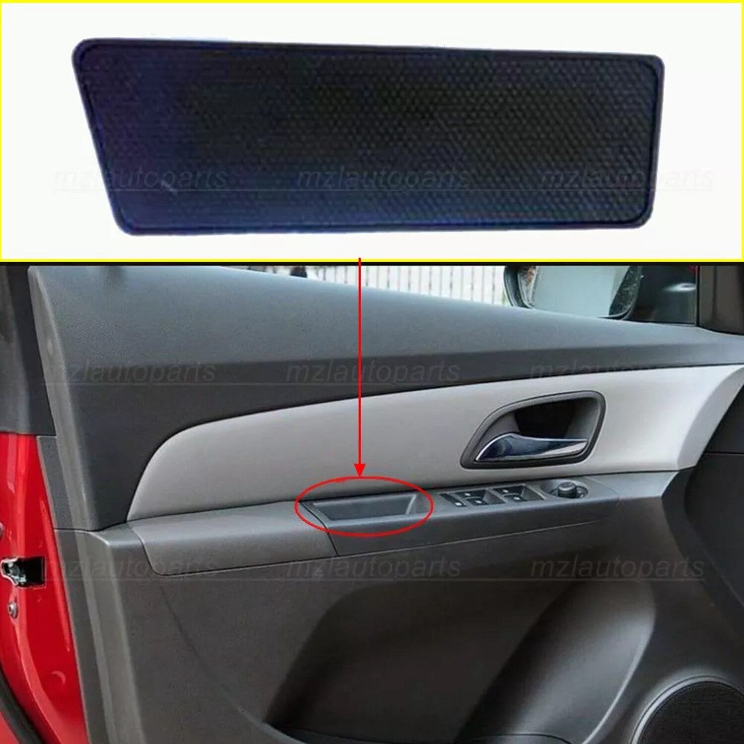 Set of 4 Interior Front  Rear Door-Switch Bezel Mat For GM for Chevrolet for Cruze