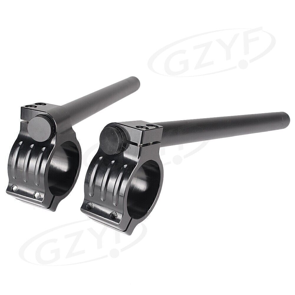 22mm 7/8 Fork Clip On ons Handle Bars Handlebar W/ Clamps Fit 36MM Fork Tube