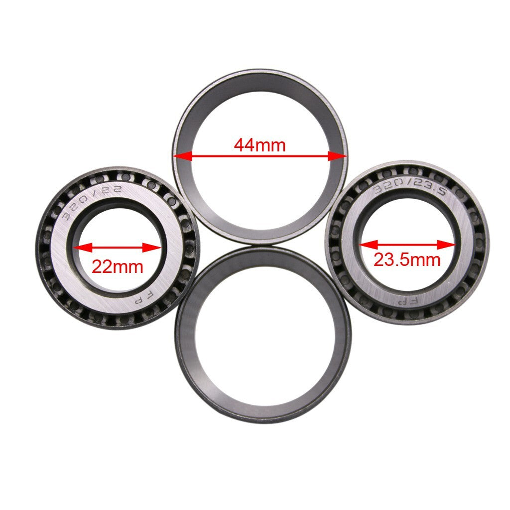 14-inch and 12-inch wheels, 60/100-14 tires, front fork, swingarm kit, cooler, 125 XR70 KLX110