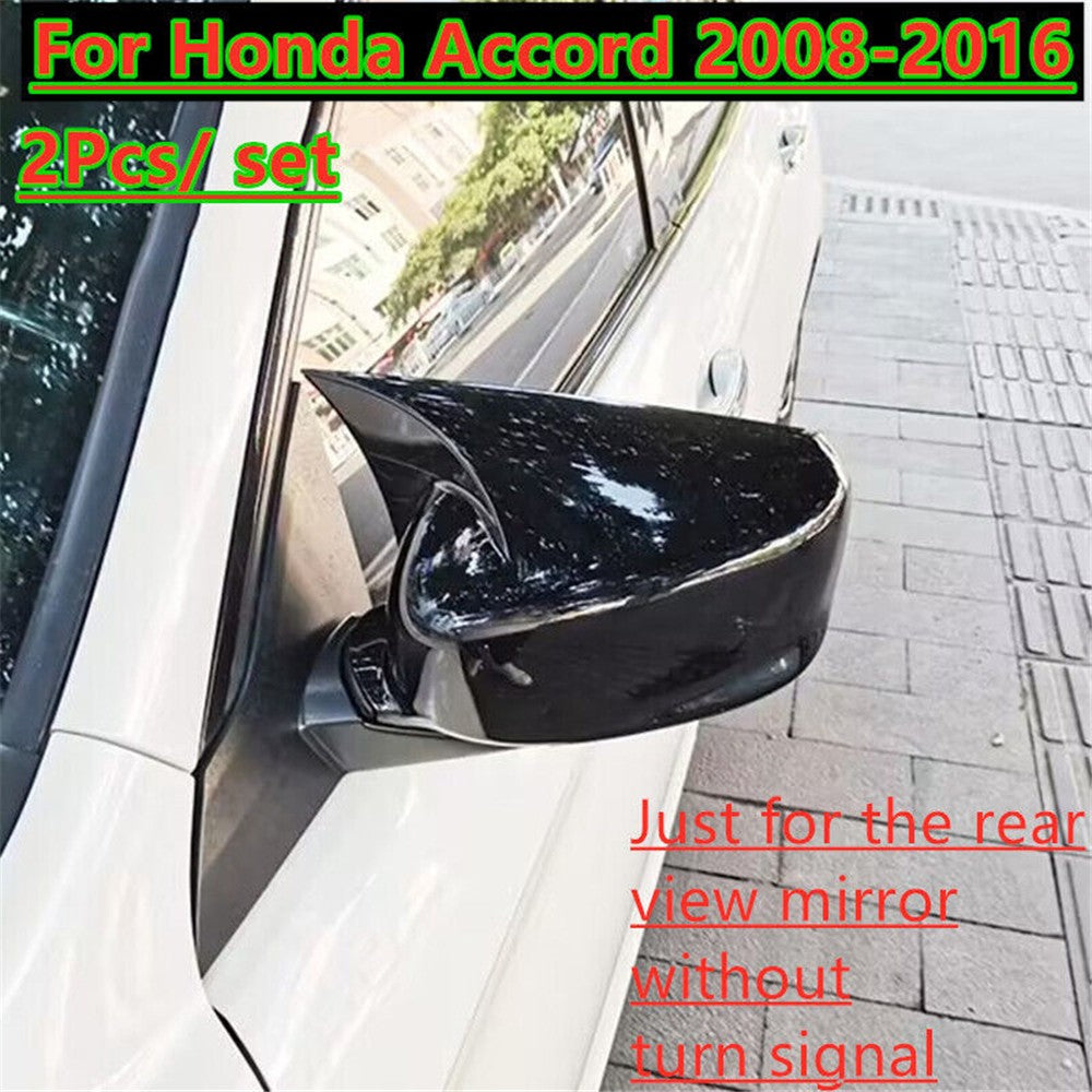 Car Glossy Black Rear View Mirror Cover Trim for Honda for Accord 2/4 DR Sedan 08-16