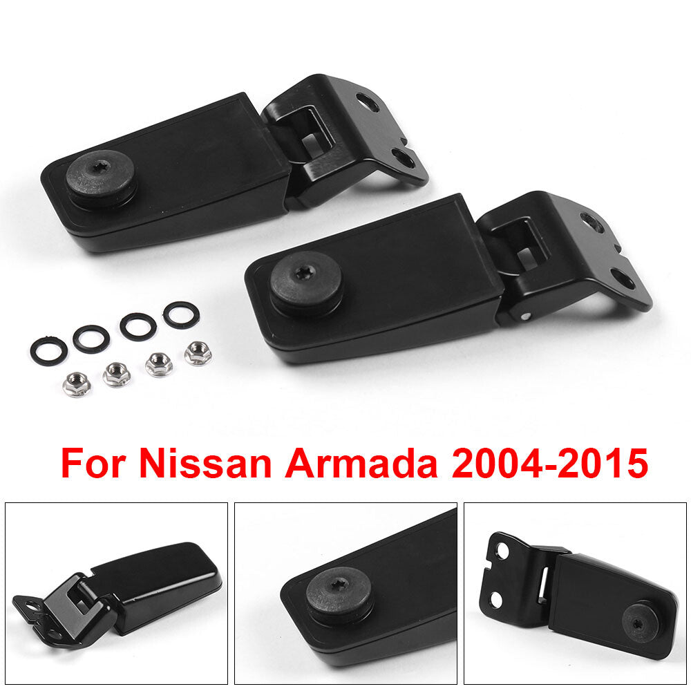 for Nissan Armada Left+Right Car Rear Tailgate Window Glass Hinges 2004-2015