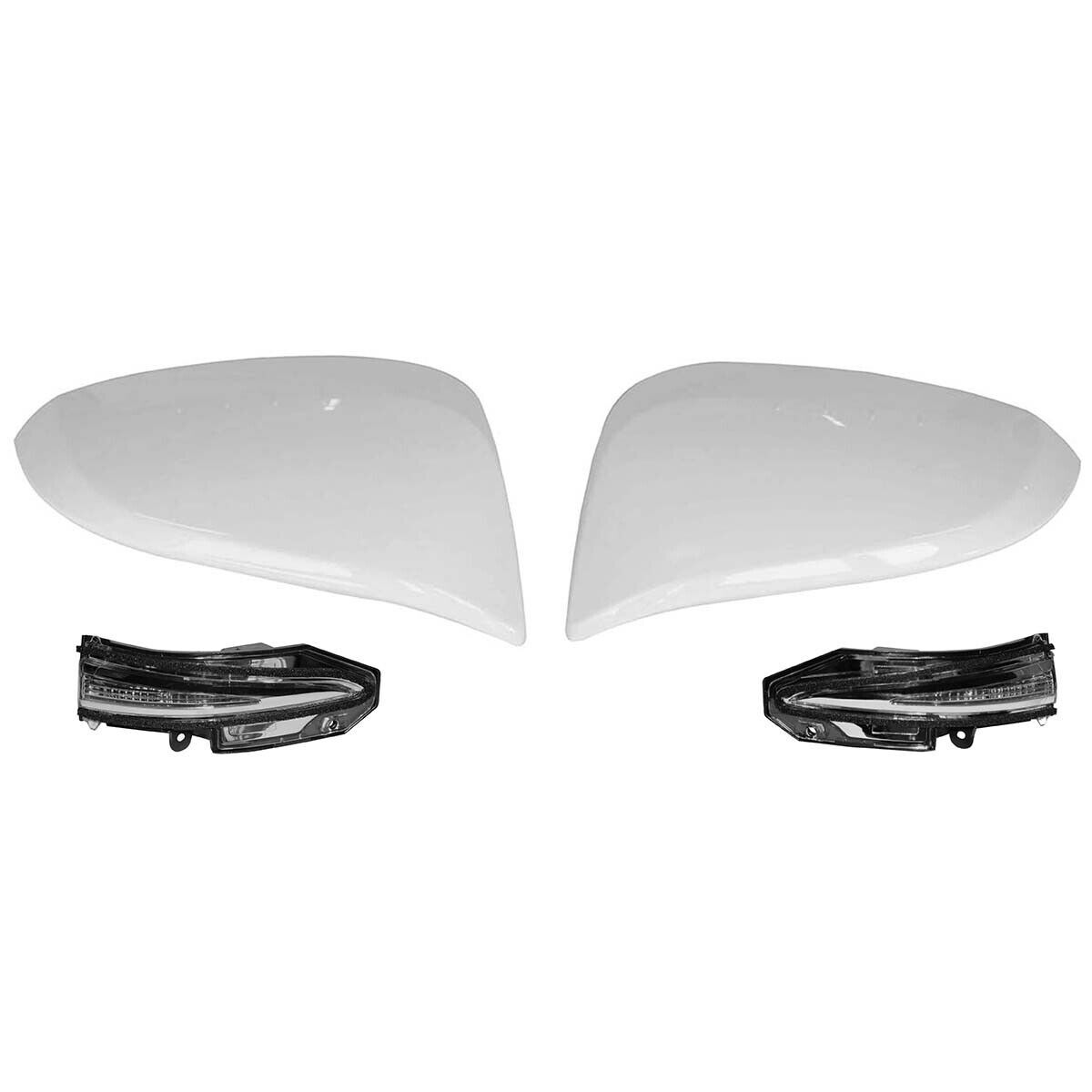 1 pair of side door mirror caps with turn signals, suitable for Toyota RAV4 2016-2018.