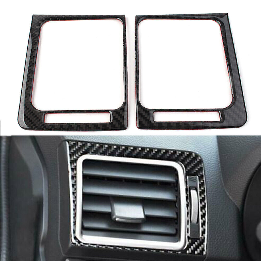 Carbon Fiber Console Air Outlet Vent Trim for Subaru Forester 2013-2018 2017 LR