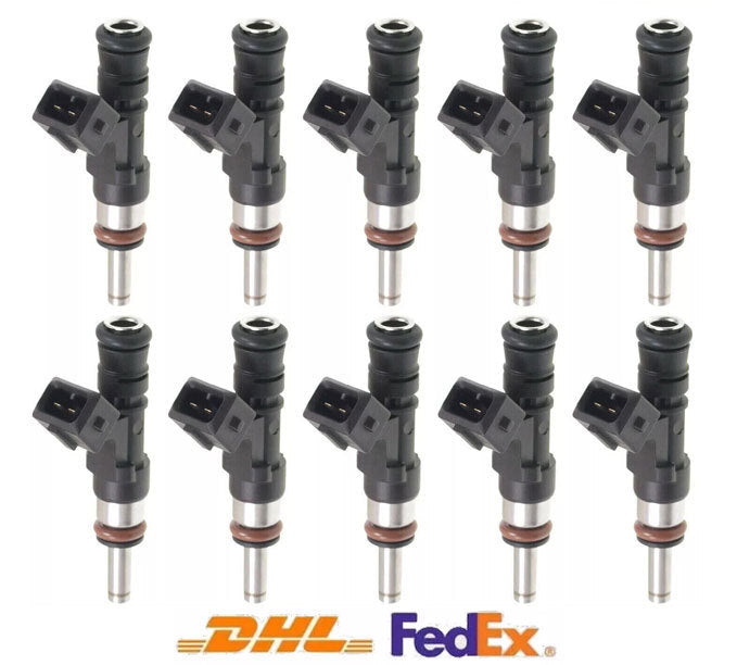 10Pcs Fuel Injector FJ753 for BMW M5 M6 V10 5.0L 2006 2007 2008 2009 2010