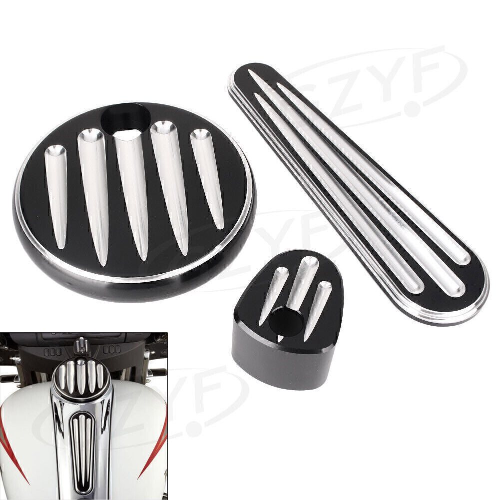 Lgnition Switch Cover Fuel Tank Cap Fit for Harley Touring FLHX FLTRX 2008-2013