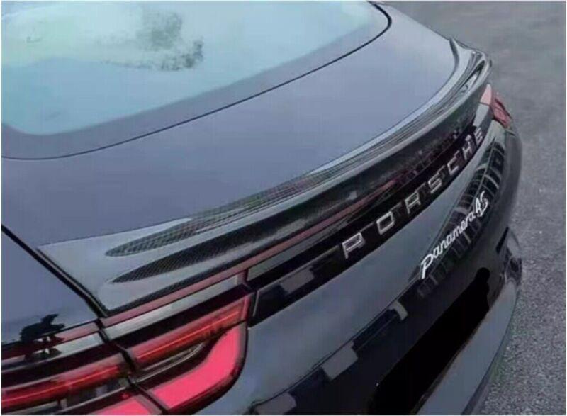 Carbon fiber rear trunk boiler lip for Porsche for Panamera 971 2017-2022
