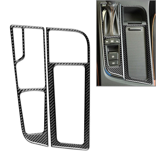 Carbon Fiber CentralConsole Gear Shift Frame Cover Trim for Hyundai