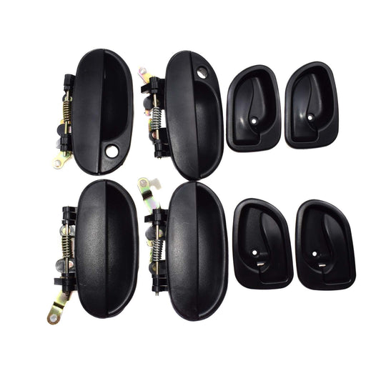 for Hyundai Accent 95-99 8265022000CA 8pcs BlackBlack Door Handles Controls Set