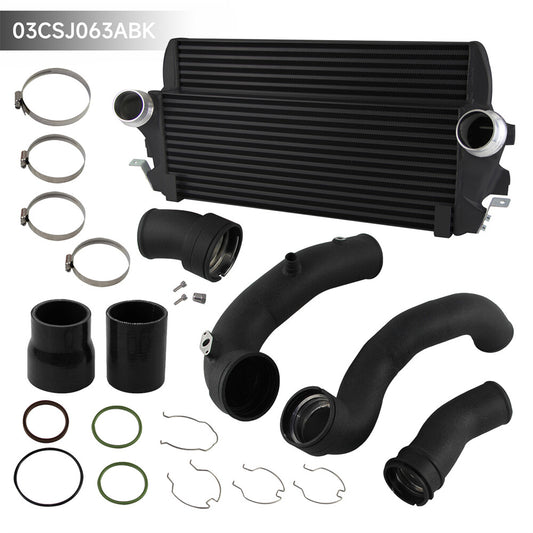 Intercooler w/ Charge Pipe Kit + Boost Pipe for BMW F10 FX 535i 640i 740i N55