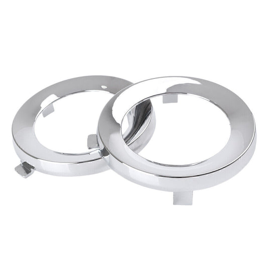 Pair Front Fog Light Cover Trim Ring Fit for Subaru For ester 2009-2013 Chrome