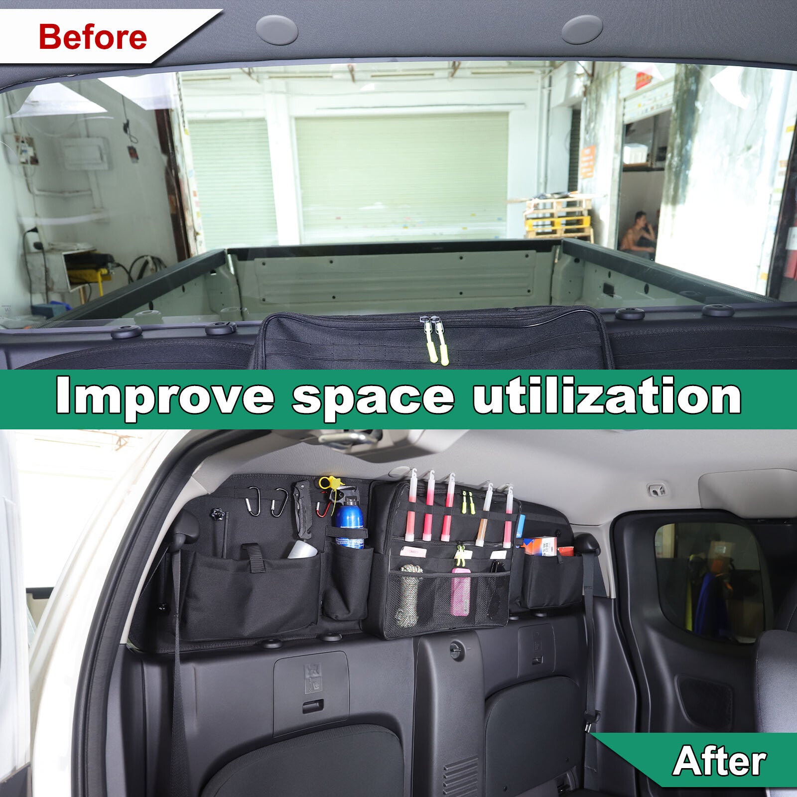 Strong cargo bag for the tailgate window and trunk, suitable for Nissan Frontier 22-23