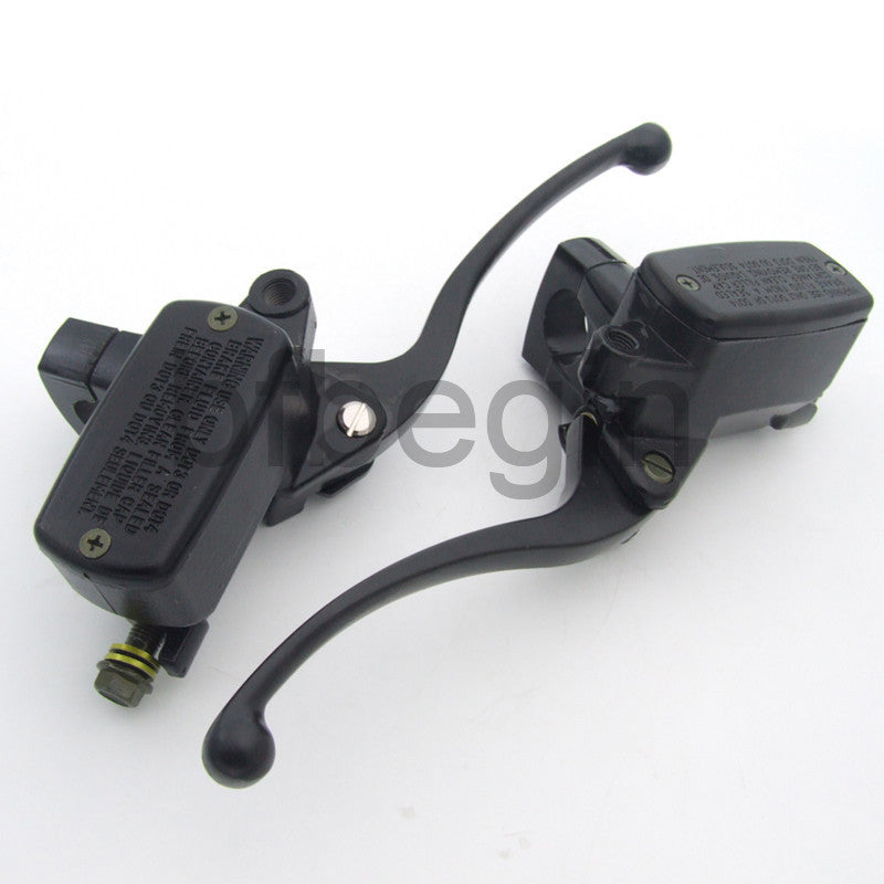1 25mm Motorcycle Brake Master Cylinder Hydraulic Clutch Lever, Black, Universal