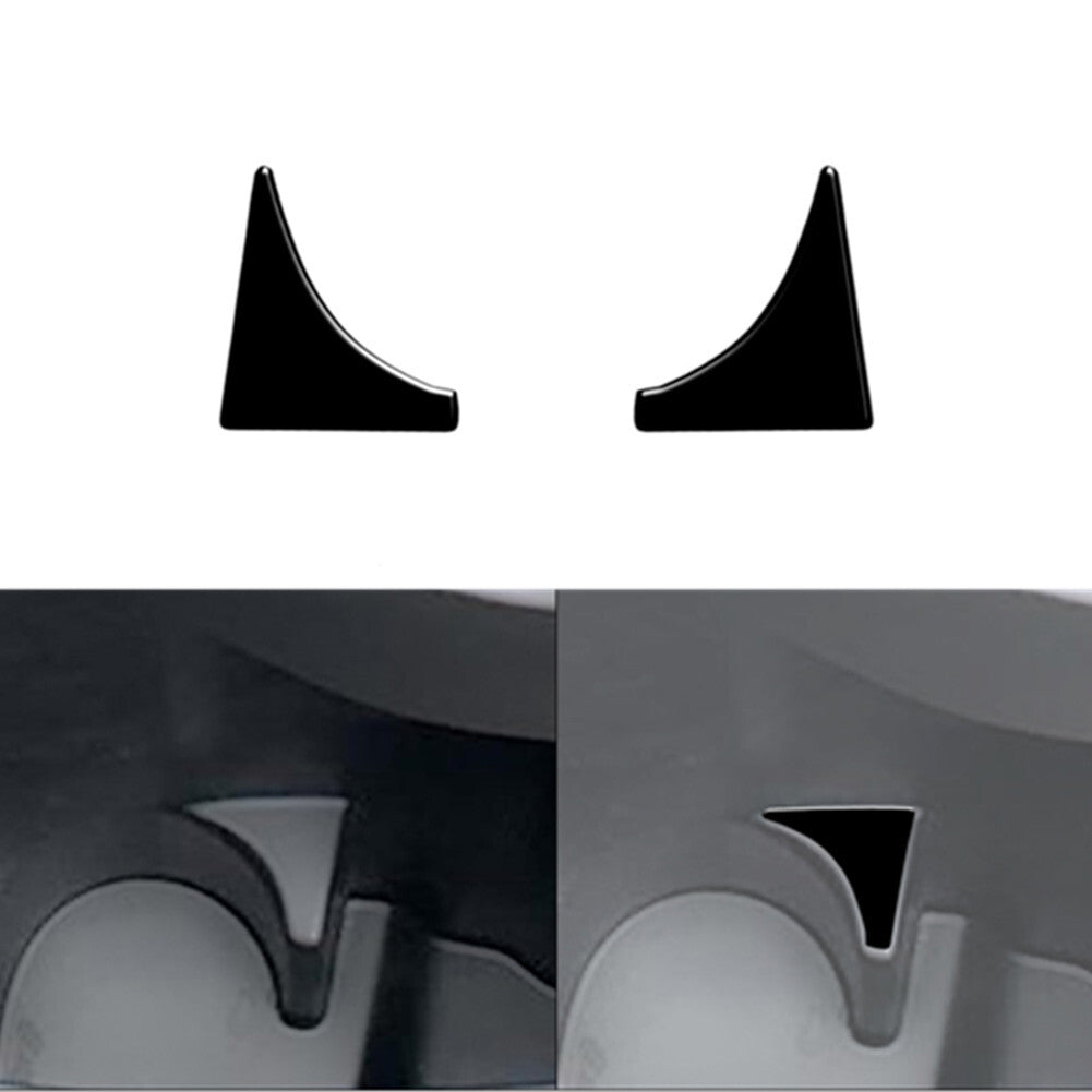 2X Glossy Black Rear Door CUP Holder Cover Trim for Ford Ranger 2019-2022