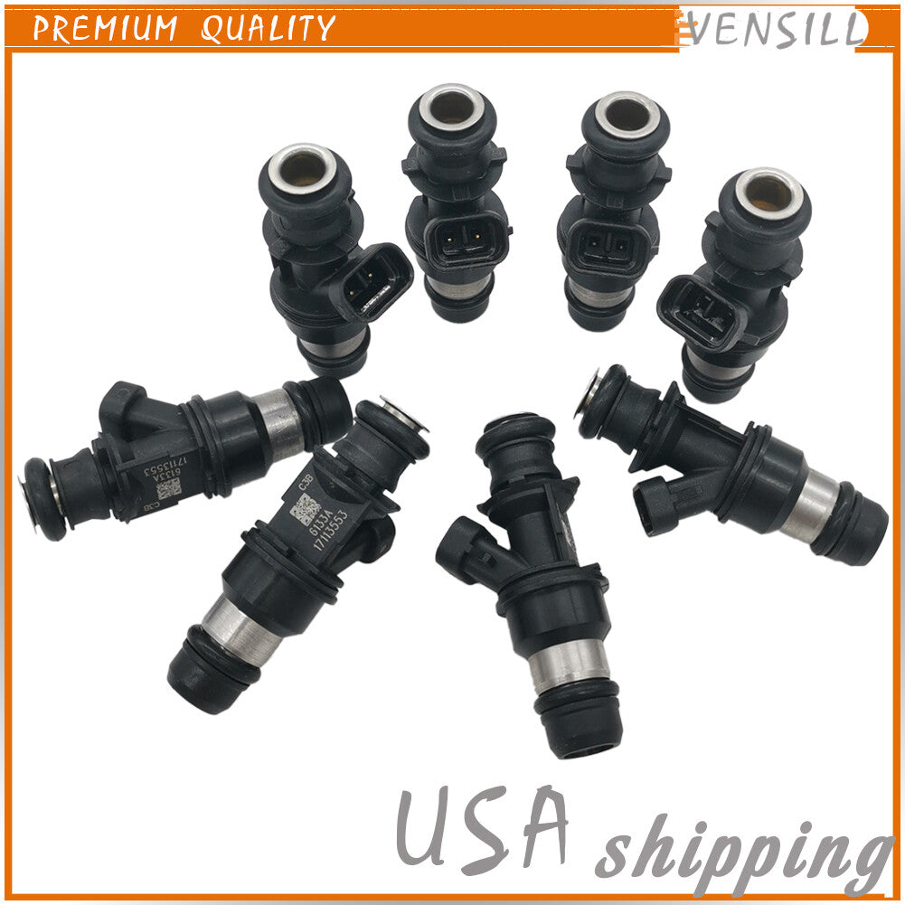8PCS Fuel Injectors Nozzle for Chevrolet Silverado for GMC for Cadillac 17113553 FJ315