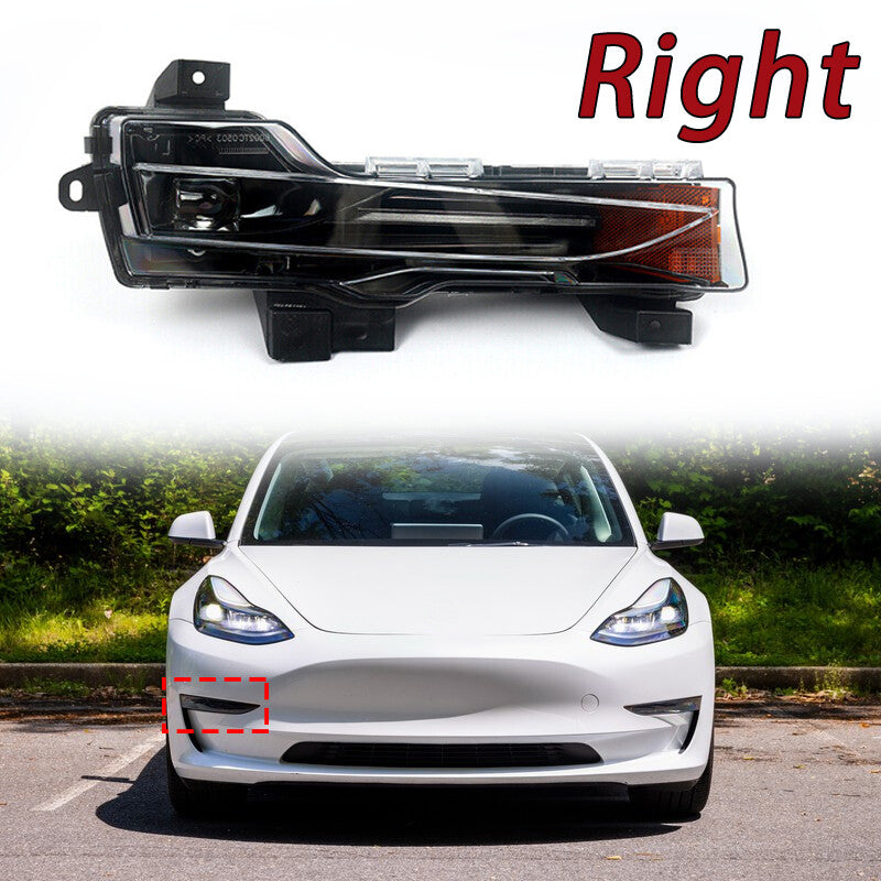 Fog Light Lamp Led DRL Up-Level Right For 2017-2023 for Tesla Model 3 Y