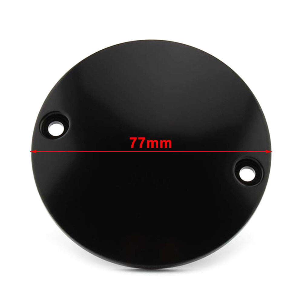 FIT for Harley Timing Ignition Timer 2Hole Chrome Domed Point Cover Softail Bigtwin