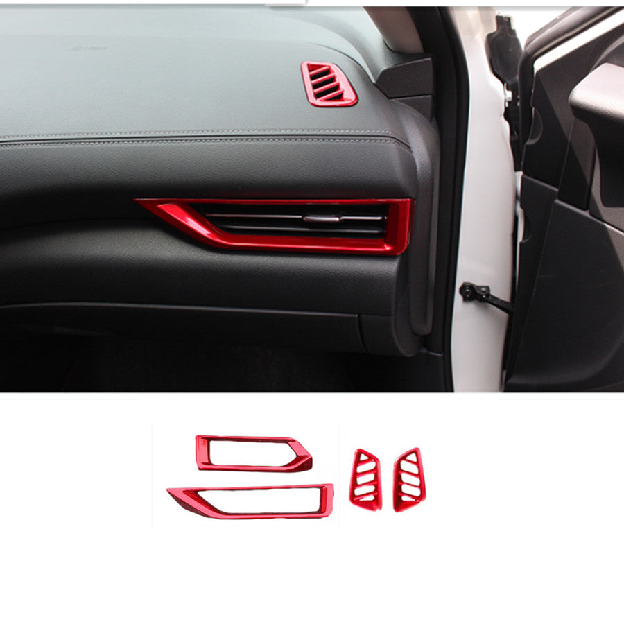 for Nissan Sentra 2020-2023 Red Inner Car Dashboard Air Outlet Vent cover Trims