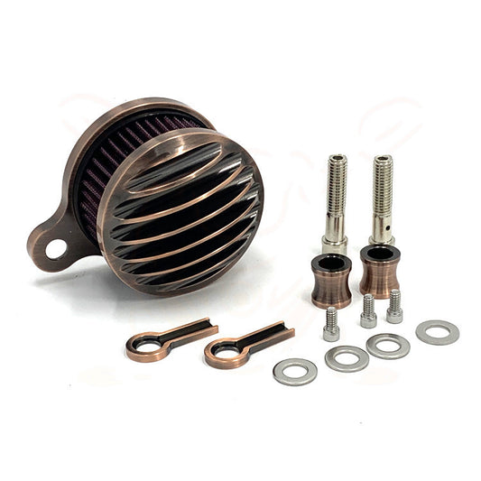 New for Harley XL883/1200 X48 72 CNC Aluminum Fence Antique Copper Retro Air Filter