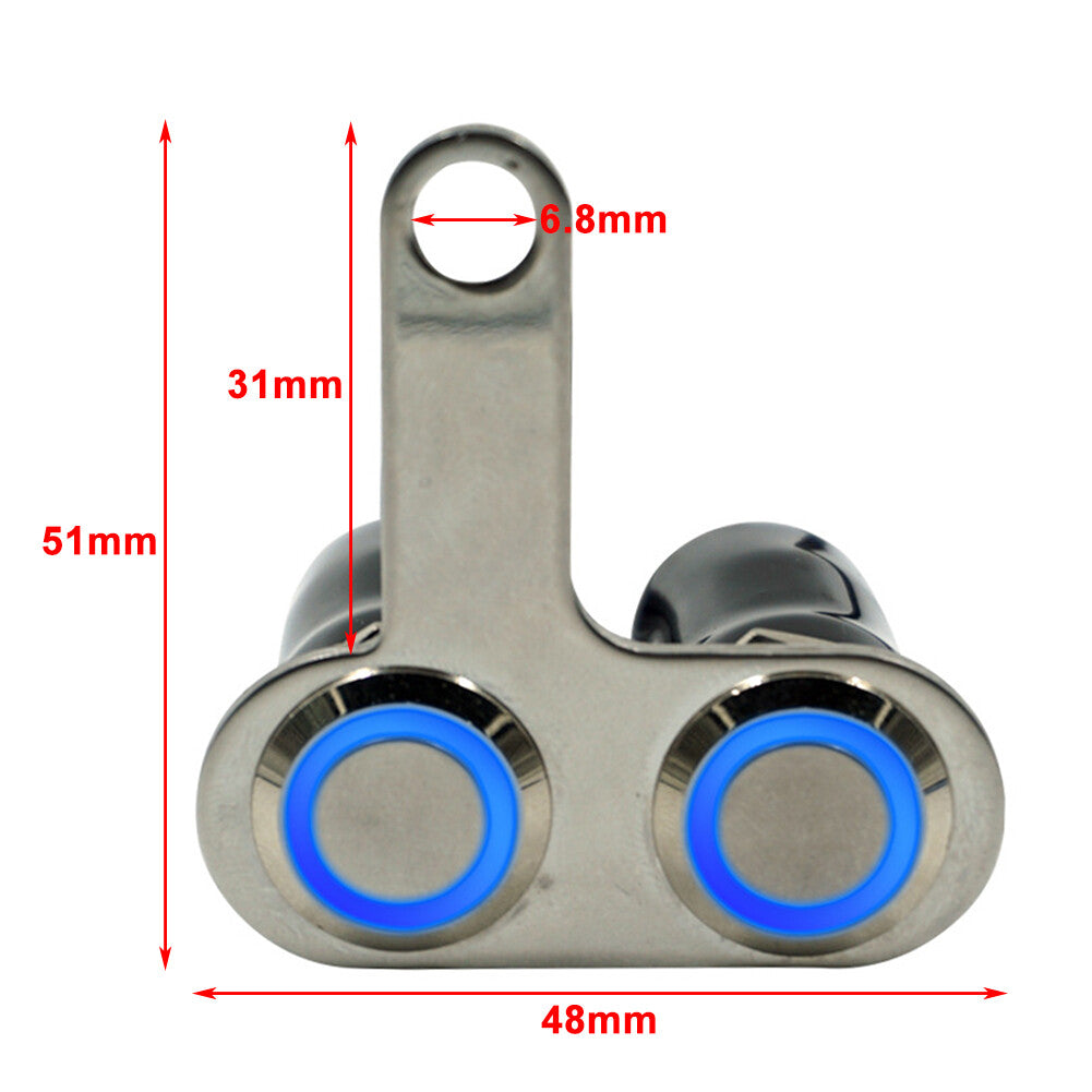 12V LED Right Switch Handlebar Adjustable Mount Waterproof Switches Right