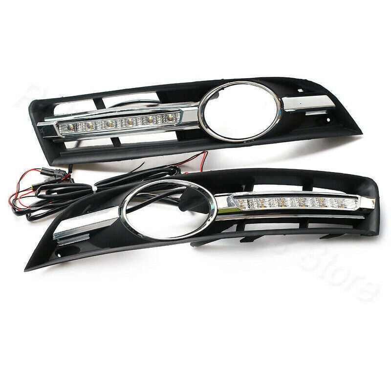 1Pair LED DRL Daytime Running Light Waterproof for VW for Passat B6 2006-2011