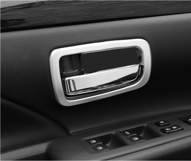 Matte Silver Car Inner Door Handle Trim for Mitsubishi Outlander Sport 2020-2021