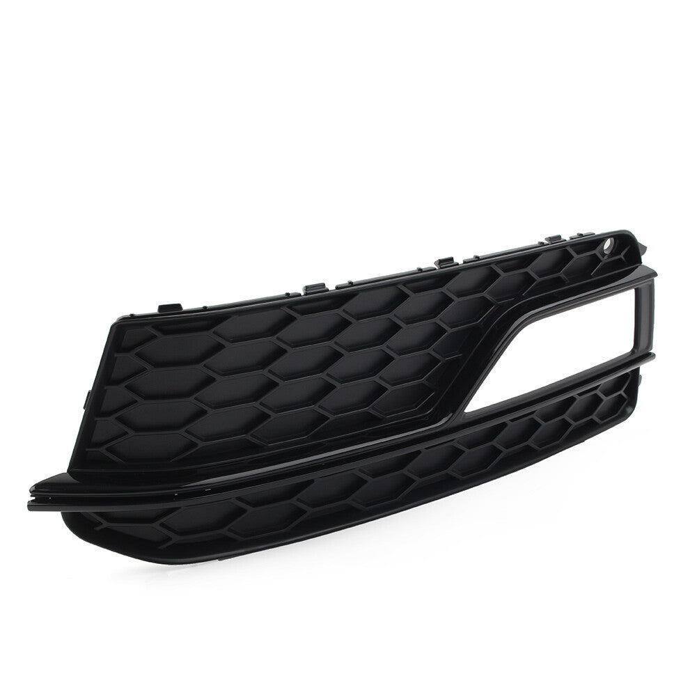 Left Bumper Black Honeycomb Fog Light Grille Cover for Audi A5 S5 2013-17