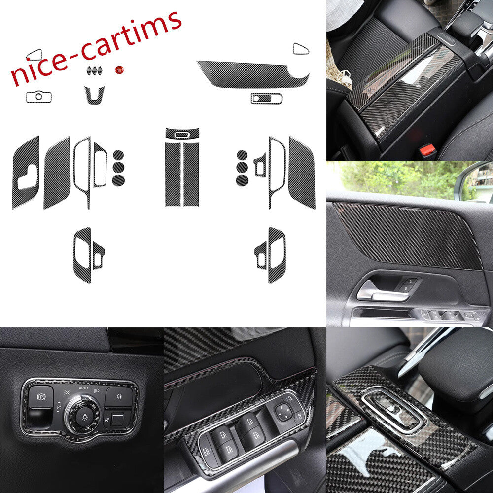 31¡Á Carbon Fiber Interior Full Set Trim Kits for Benz B GLB Class W47 X247 2020+