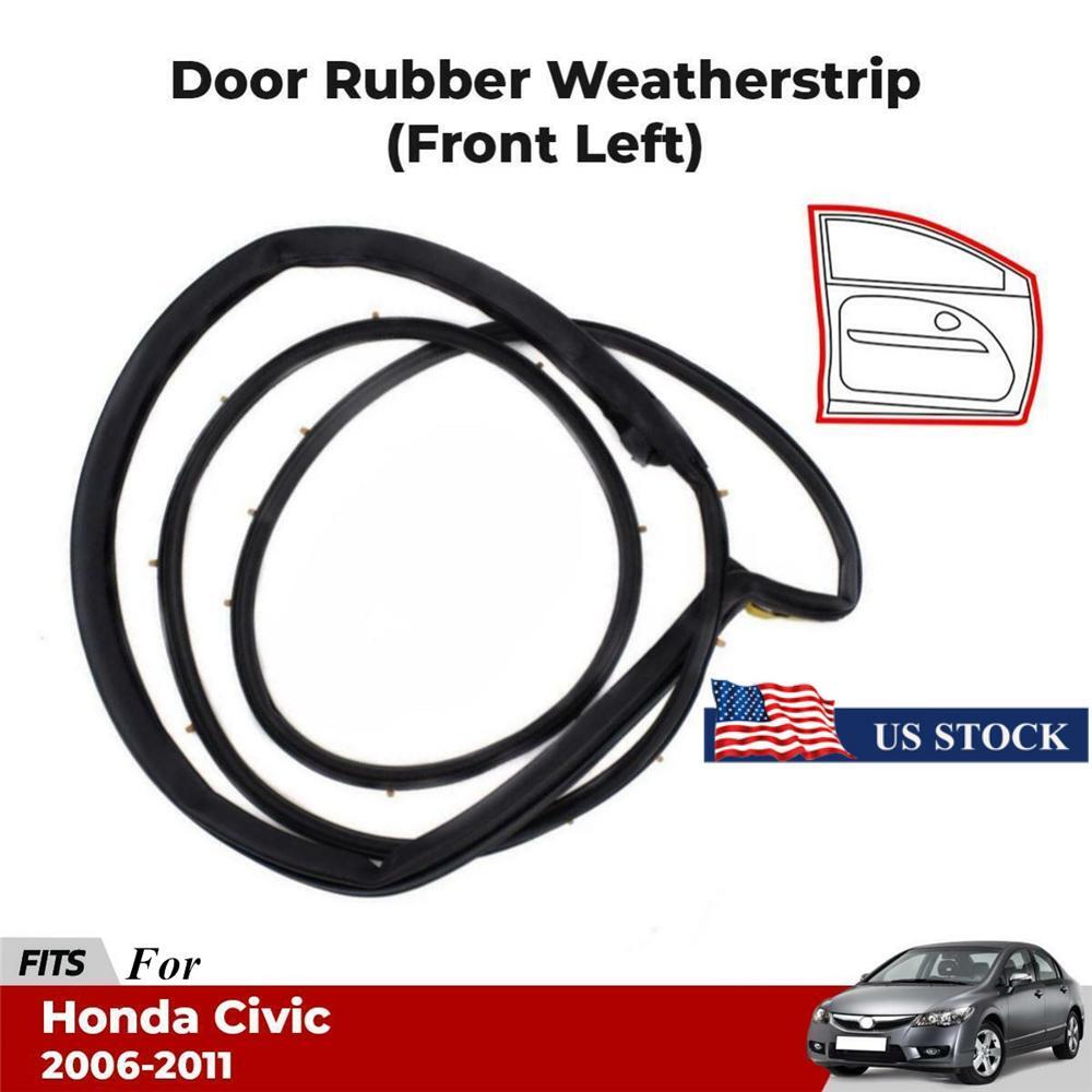 Car Door Weatherstrip Moulding Seal Weather Strip Front LH for CIVIC Sedan 06-11