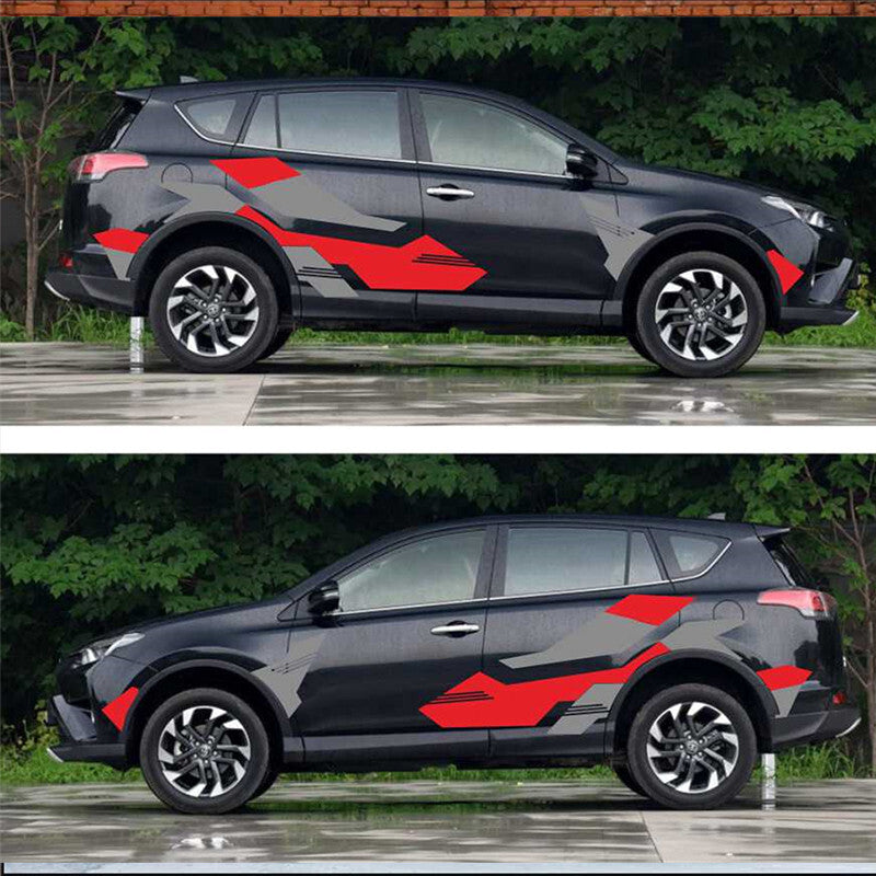 Racing Sport Styling Sticker Vinyl Decal For Car Body Door Decoration Accessory