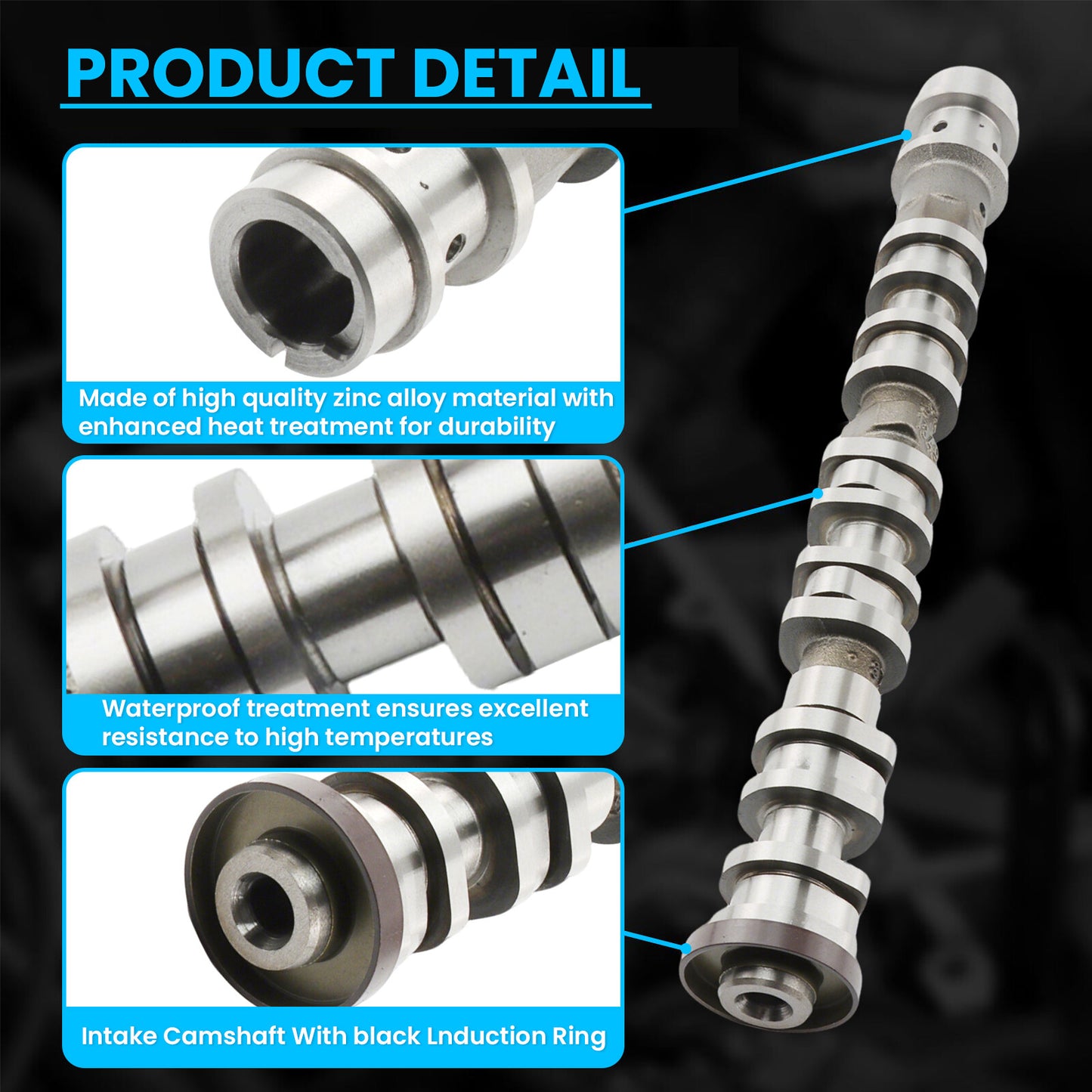 1X 5047913AD Left Intake Camshaft For 2016-2024 for Chrysler for Dodge for Jeep for Ram 1500 3.6