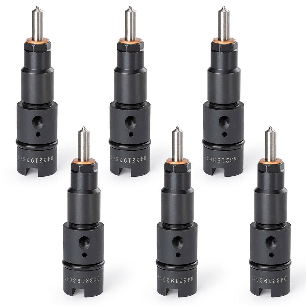 6-piece fuel injector kit (0432193645 3944200 39442015) for ISB 5.9L engine.
