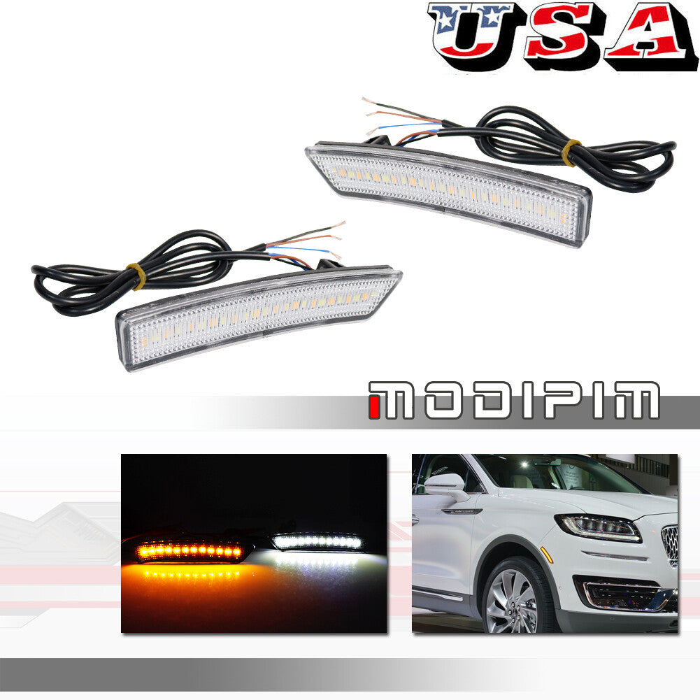 Suitable for 16-22 for Lincoln Nautilus MKX front fender sequence signal side marker lights