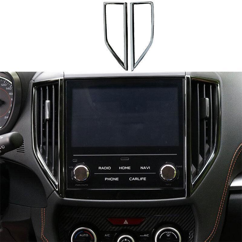 for Subaru Crosstrek 2019-23 Black Titanium Middle Console Air Outlet Vent Trim
