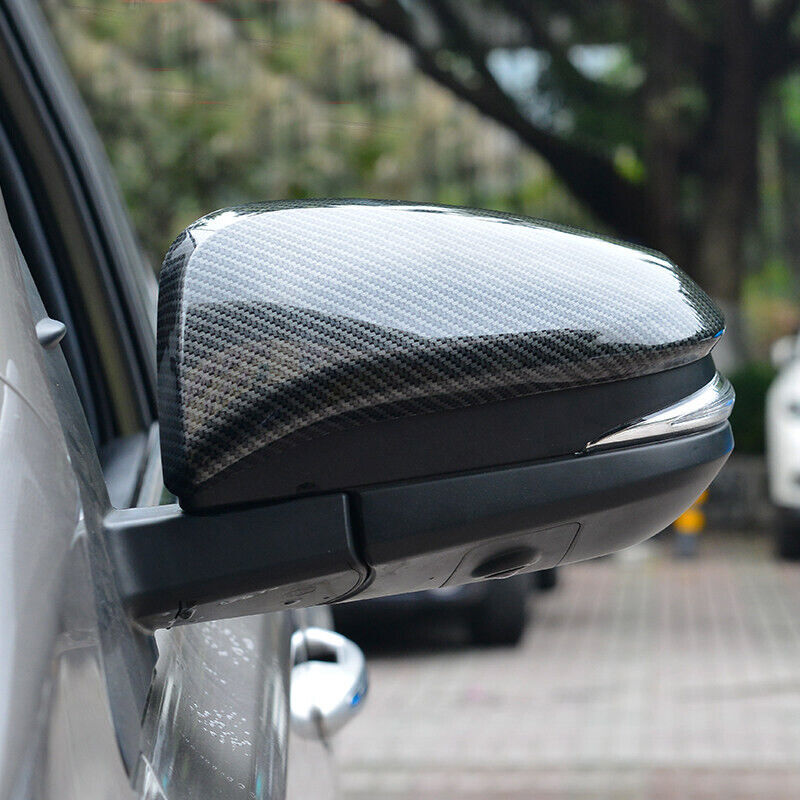 2for Toyota 4Runner 2014-2022 Carbon Fiber Side Door Mirror Wing Trim Cover Cap