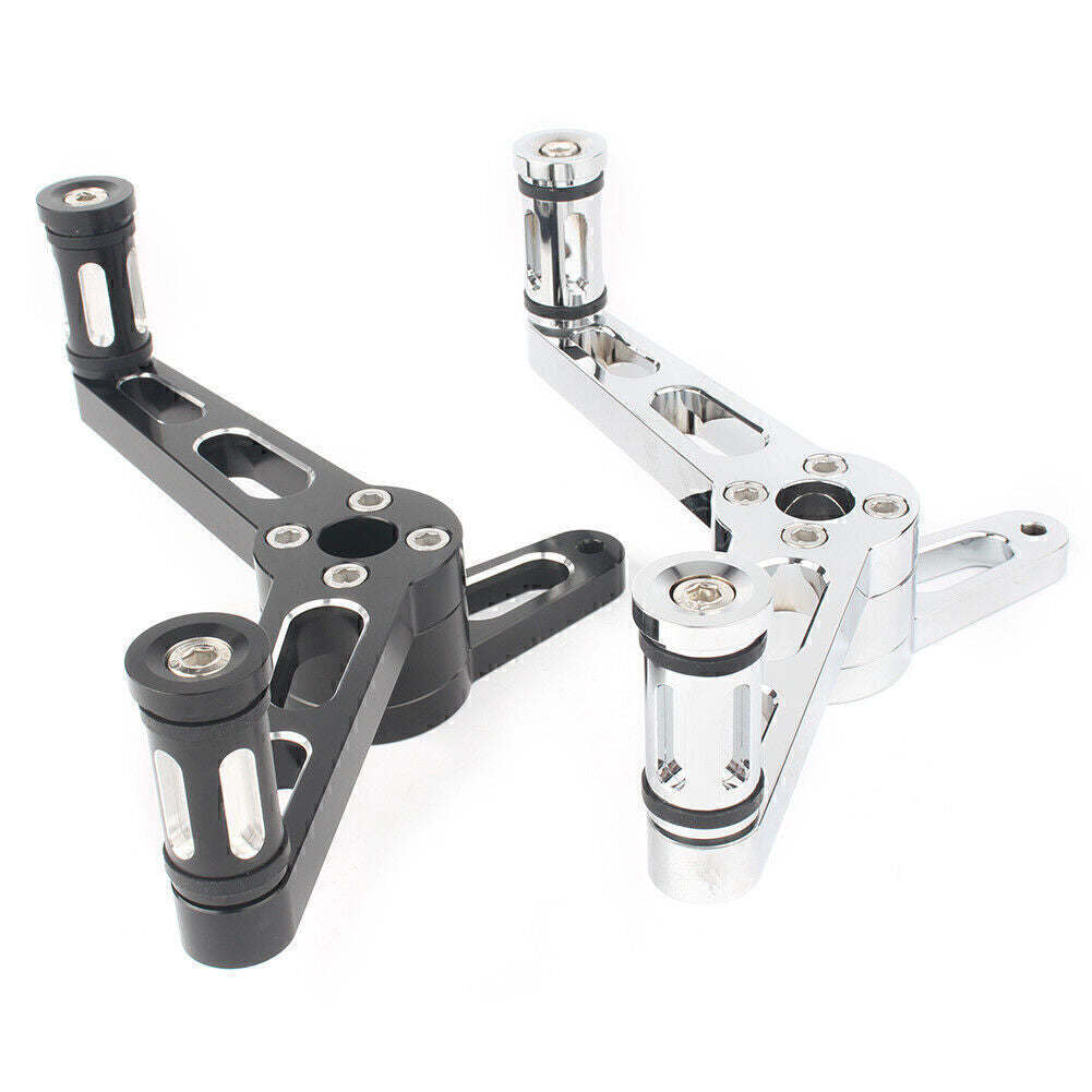 for Harley Sportster 2004-2018dels Black/Silver Motor Heel Toe Shifter Lever