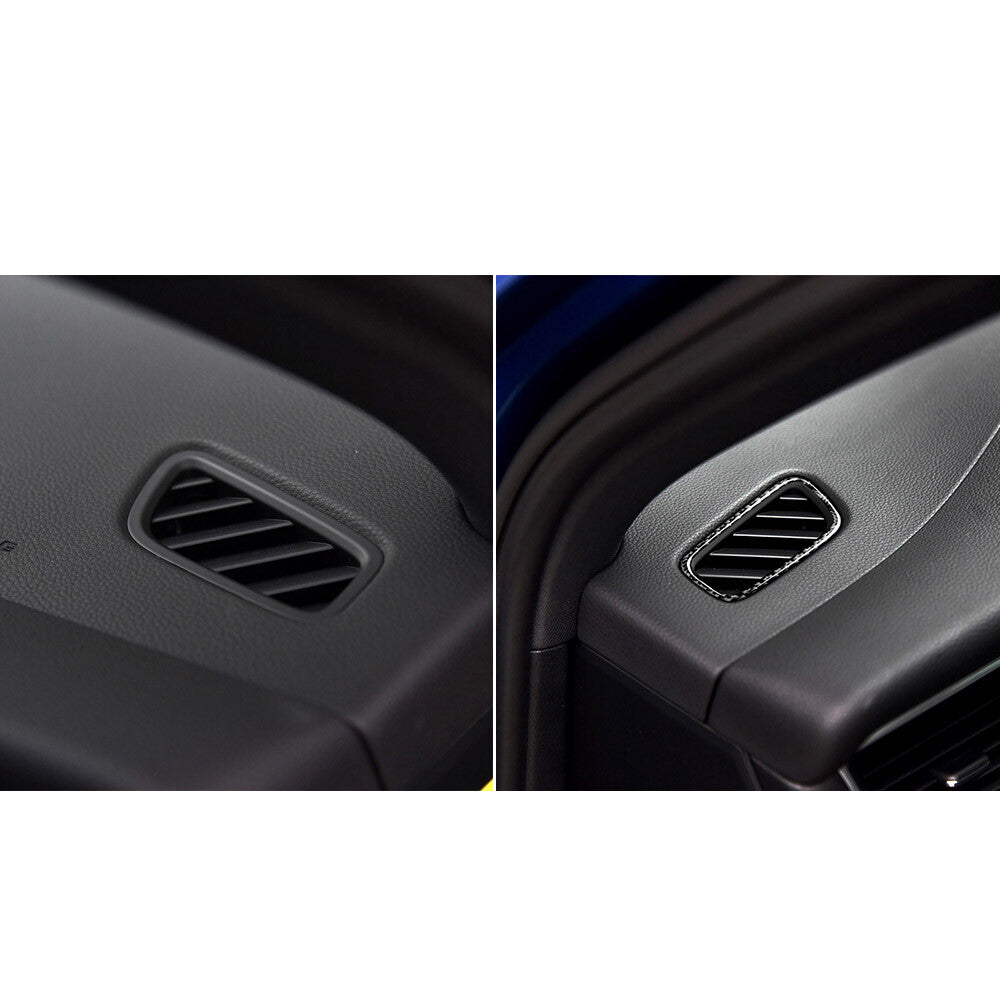 Carbon fiber front center vent cover trim suitable for Porsche Macan 2014 - 19