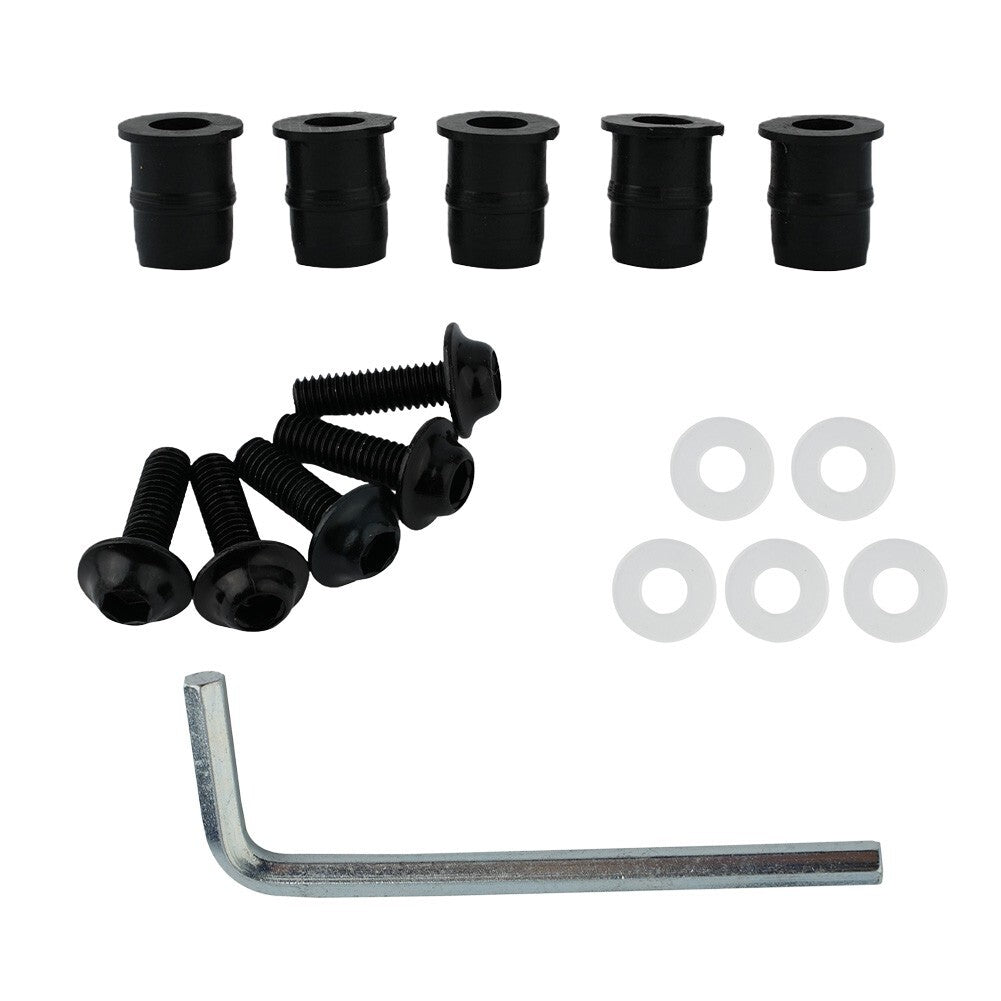 Screw Kit CNC Bolt Nut Strength Windscreen Windshield 10 Set Accessory
