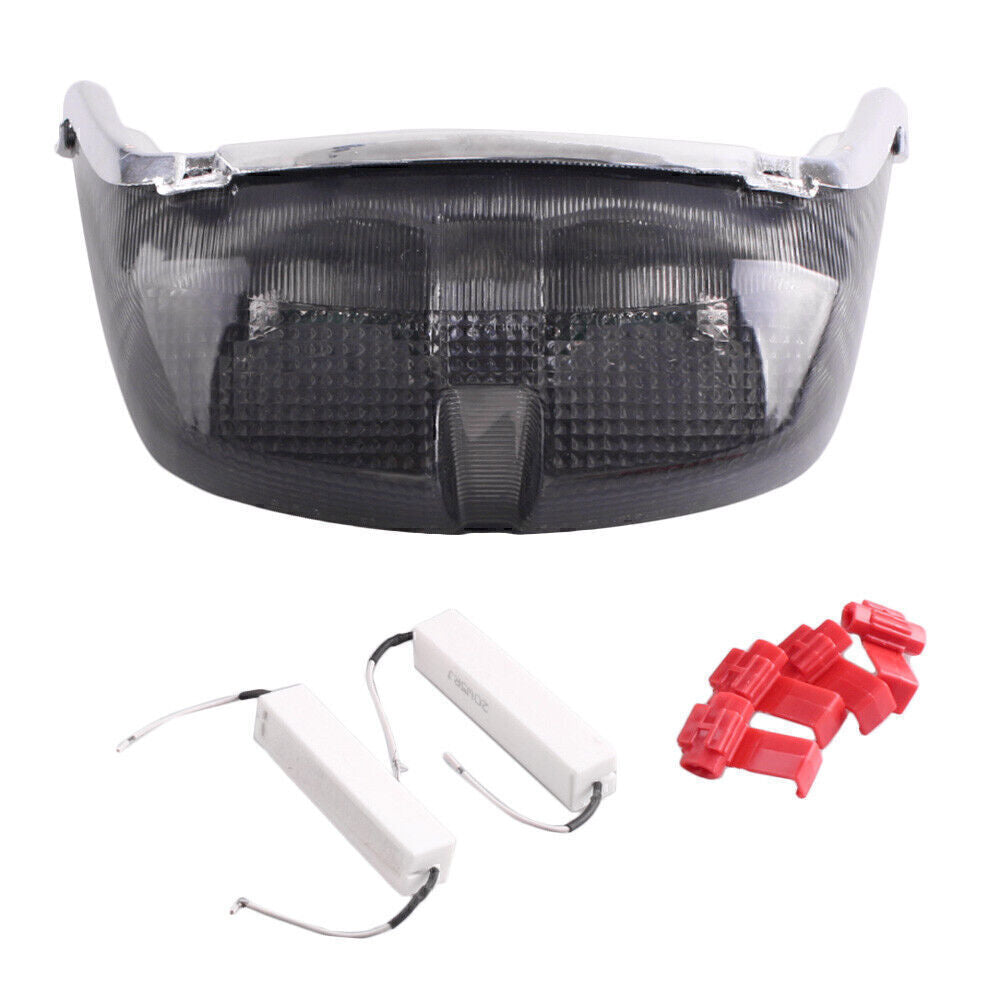 Smoke LED Tail Light w/Brake Turn Signals Fit for YAMAHA YZF R6 1998 1999 2000