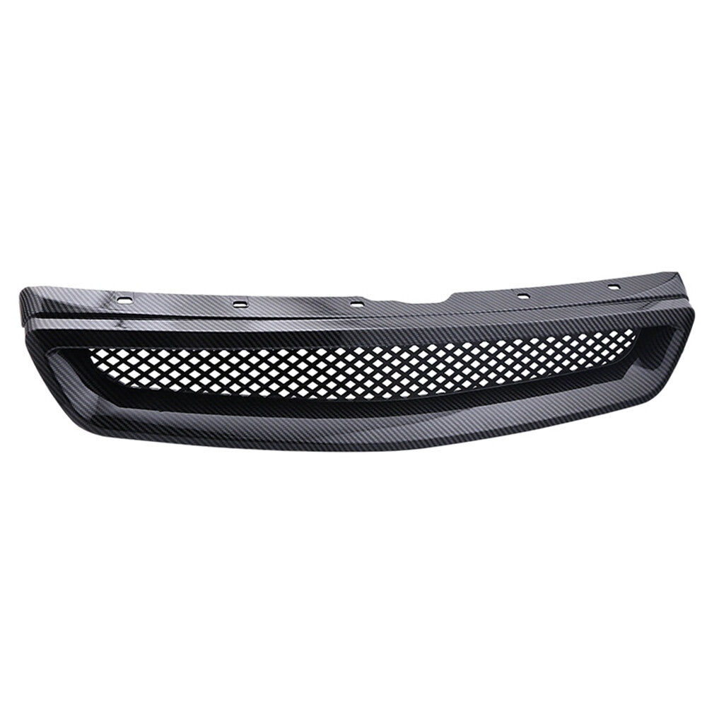 Front grille mesh grill with ABS, carbon fiber, suitable for 99-00 for Honda for Civic EX JDM CX DX