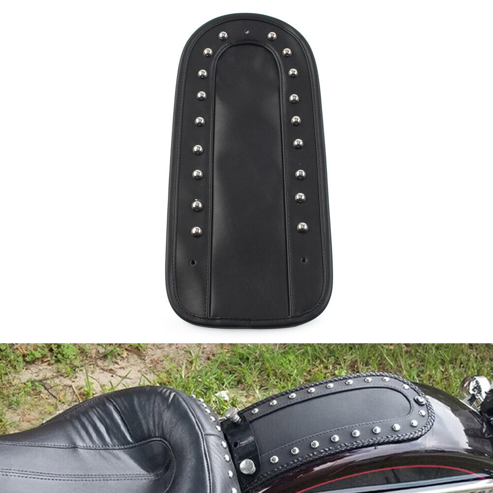 Rear Fender Bib Solo for Seat PU Leather Black for Harley Heritage Softail 2006-17