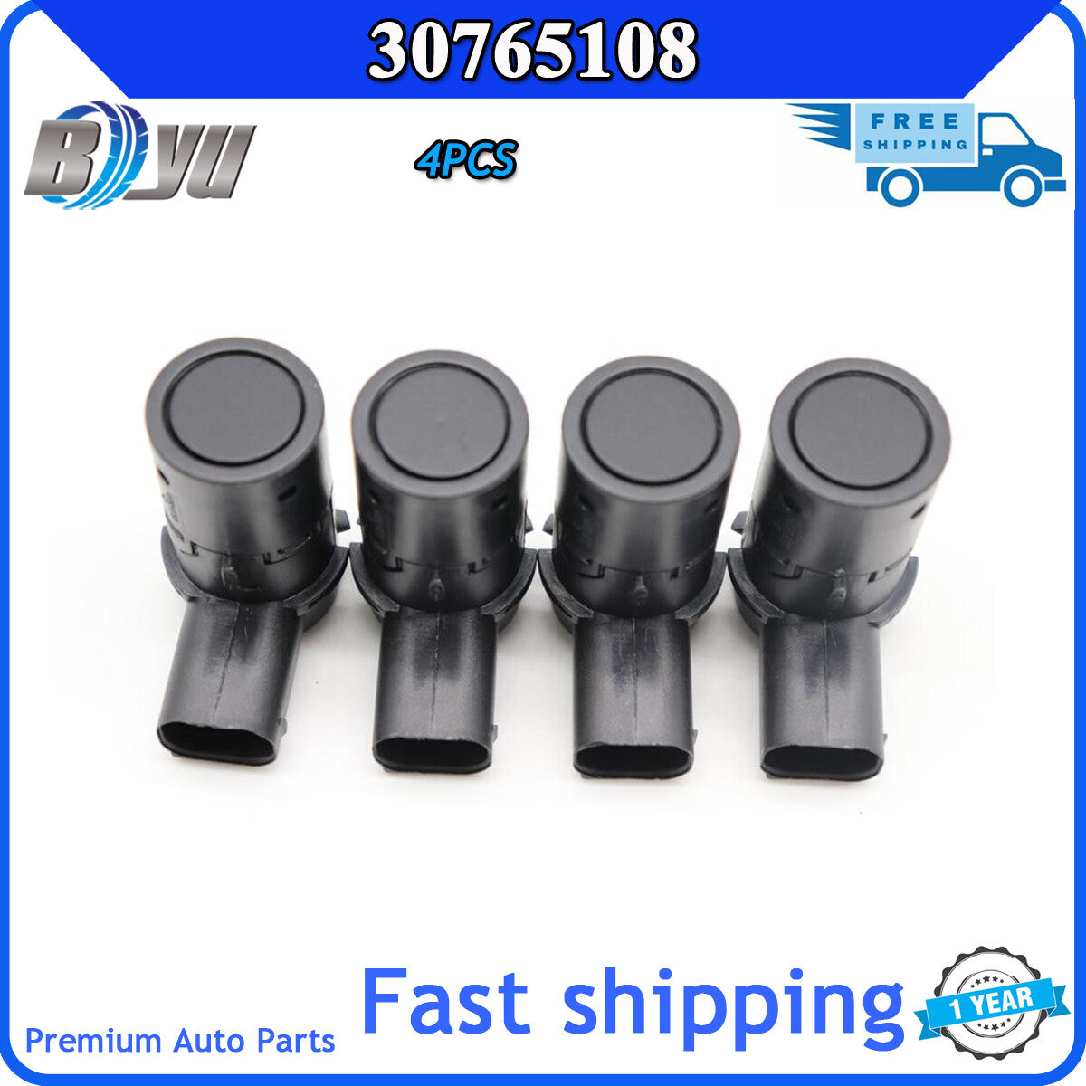 30765108 4x Parking Sensors for Volvo S40 S60 S80 C70 V50 V70 V70x XC90 XC70 for SAAB