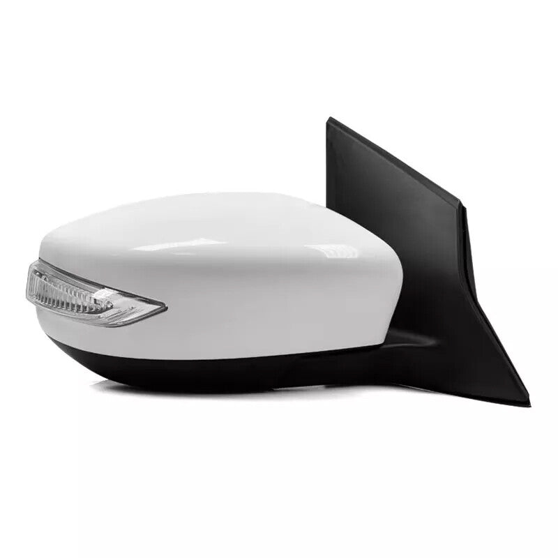 2X Side Door Rearview Mirror Assembly 5PIN White For 2016-2023 for Nissan Pulsar