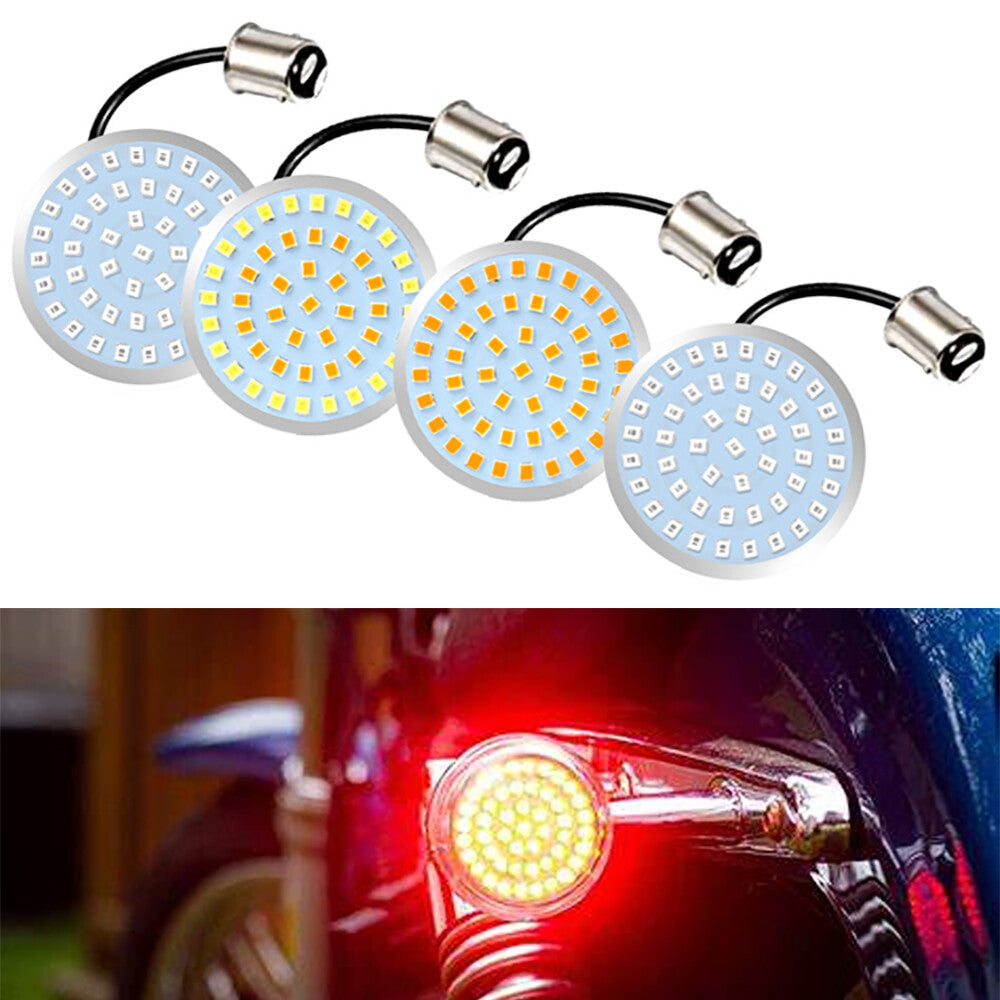 LED Turn Signal Lights Front Rear for Harley Davidson Touring Street 1156 1157