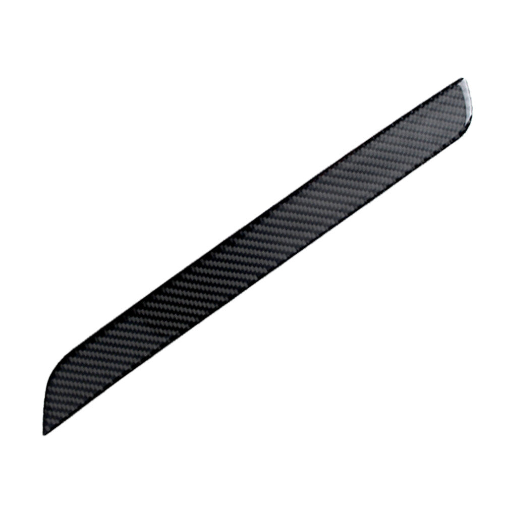 Black Carbon Fiber Storage Box Strip Cover Trim for Ford Explorer 2013-2019