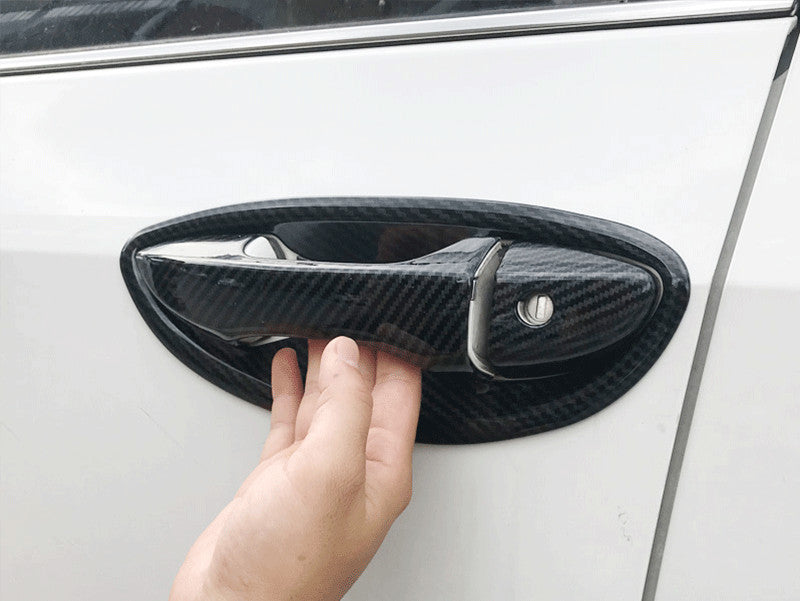 for Toyota for Corolla 2014-2018 Carbon Fiber Outside Door Bowl Molding Trim Cover