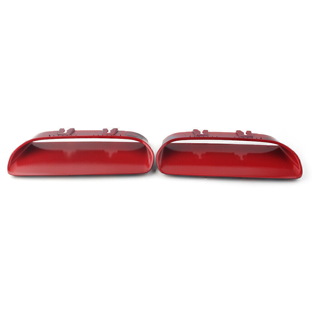 Pair Red Hood Bezels Right Left Side Fit for Dodge for Challenger Redeye 2019-2020