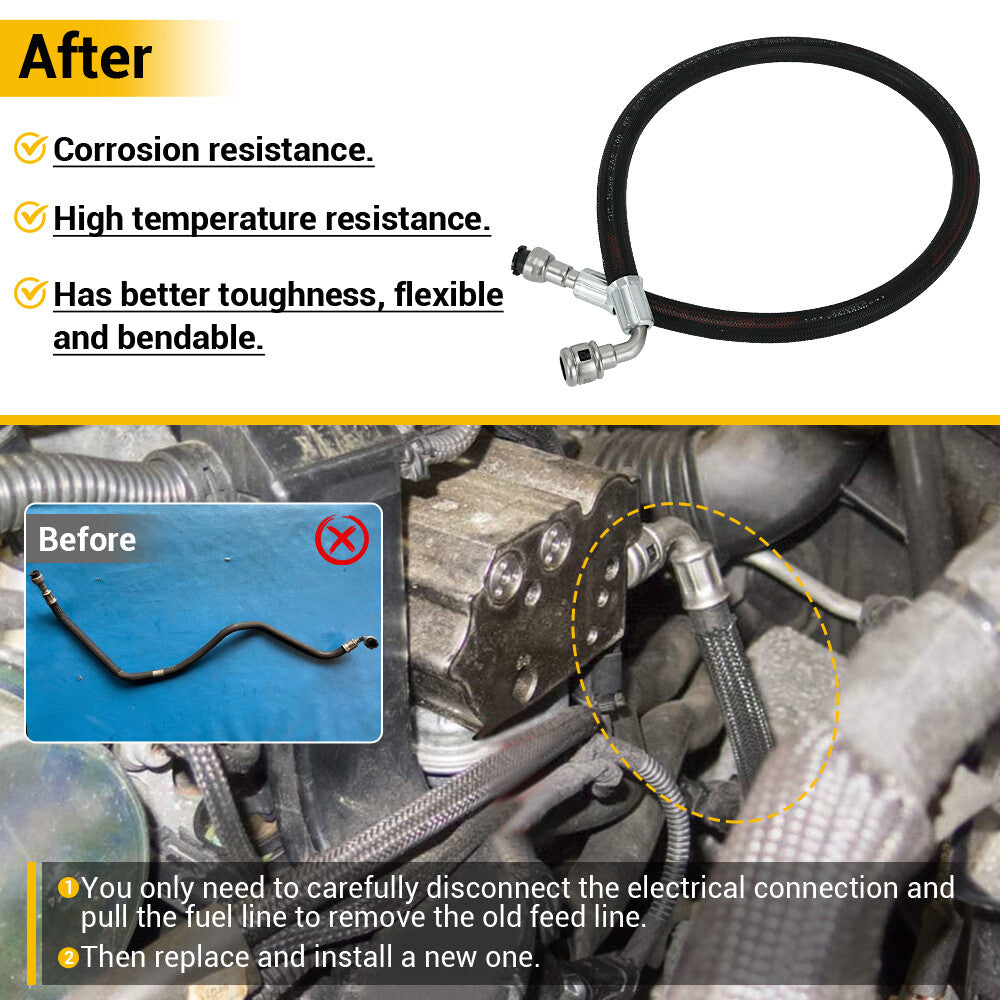 13537595413 High Pressure Fuel Pump Feed Line Hose for BMW for Mini Cooper 07-15